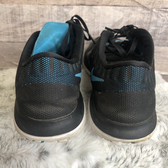 Nike Womens FS Lite Run 2 Size 8.5 Shoes Trainers Black Blue Sneakers 684667-009 - Picture 5 of 12
